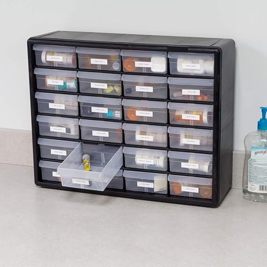 Akro-Mils 24-Drawer Plastic Drawer Storage Cabinet - Image 8