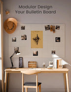 Fluxynara Large Felt Bulletin Board 48" x 36" Cork Board Alternative-12 Pack - Image 5
