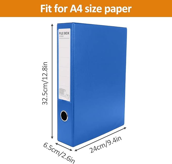 HUA JIE A4 Storage File Boxes Plastic Archives Cases - Image 2