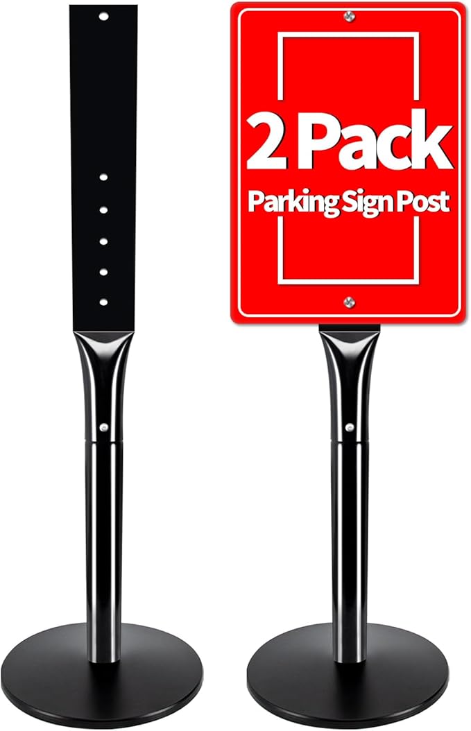 VAIIGO 2Pack Heavy Duty Cast Iron Sign Stand by VAIIGO
