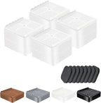 shouwuhho Furniture Risers, 4 Pack Bed Risers by EnjoyLifeEnjoyHappiness