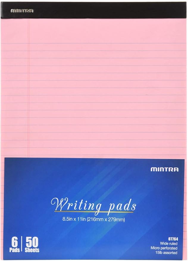 Mintra Office Legal Pads, 8.5in x 11in, Wide Ruled)) - Image 2