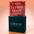 Personalized Gifts, Custom Quote Block Letter Board, Crystal-Clear Acrylic - Image 4