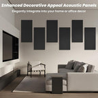 6 PCS Acoustic Panels, Large Soundproof Wall Panels, Professional Fiberglass - Image 3