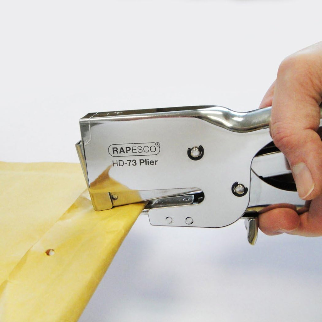 Rapesco Set Classic Heavy Duty 73 Plier Stapler and Staples 73 Type 3/8" - Pack of 2000(1305)