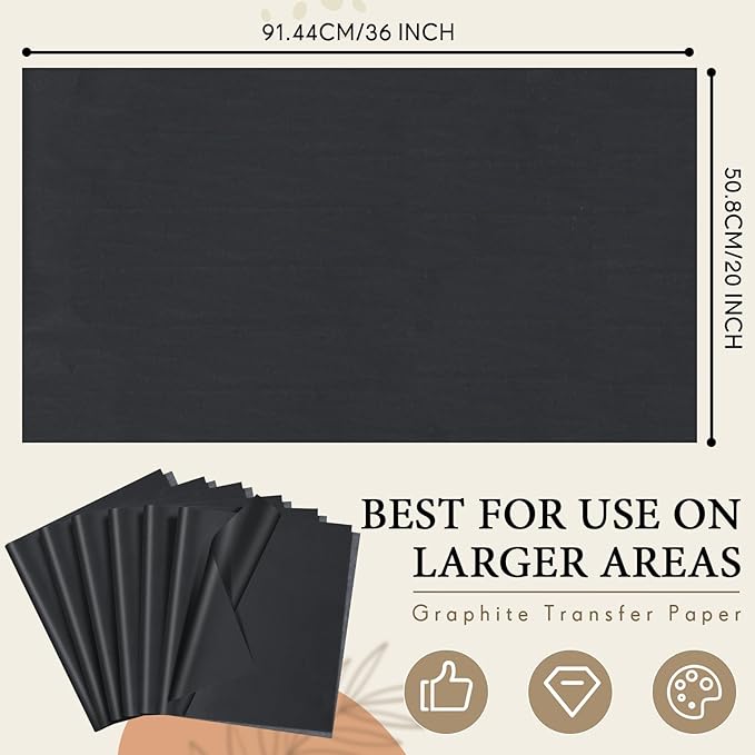 Epakh 20 Sheets 20''x 36'' Large Carbon Paper - Image 2
