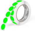 Perco Fluorescent Green 1-Inch Round Circle Dot Sticker Labels by Perco