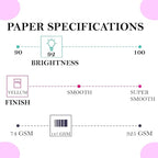 Print It - Vellum Bristol Colored Cardstock Cover Paper, 67 Lb, 8.5" X 11” - Image 3