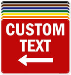 Custom Arrow, Custom Directional Sign, Left Arrow, 24x30 Inches, 55 mil thick by MySignCenter
