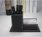 KINGFOM PU Leather Desk Organizer and Accessories, Pencil Holder - Image 6
