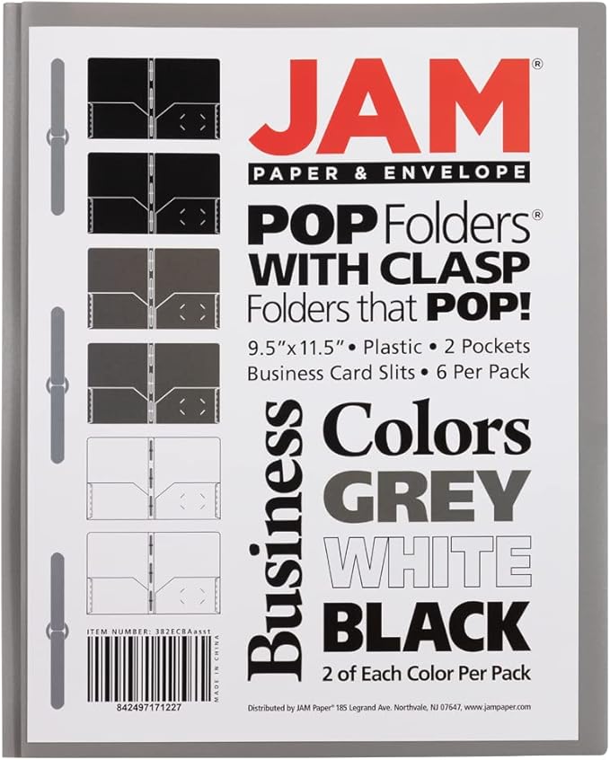 JAM PAPER Plastic Color POP Folders - Image 9