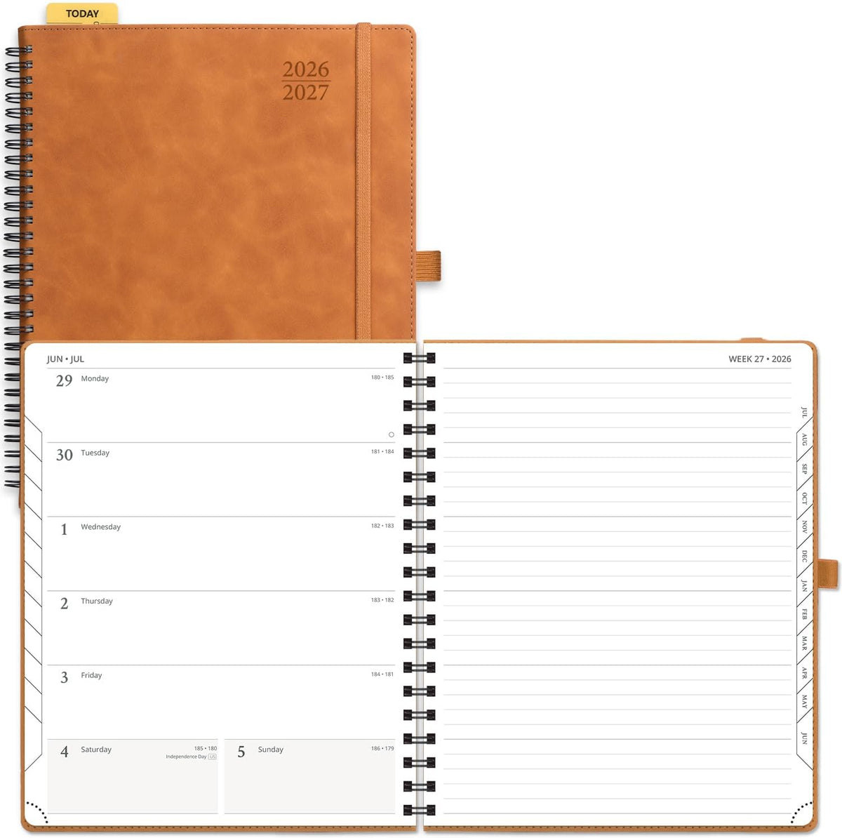 POPRUN Weekly Planner 2026-2027, 8.5" x 10.5", Academic Calendar No...