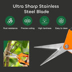 GROWNEER 1 Packs 6.5 Inch Pruning Shears Gardening Hand Pruning Snips Gardening - Image 3
