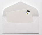 Hybsk Cute Penguin Happy Face Stickers Animal Stickers 1.5" Round Total 500 Labels Per Roll