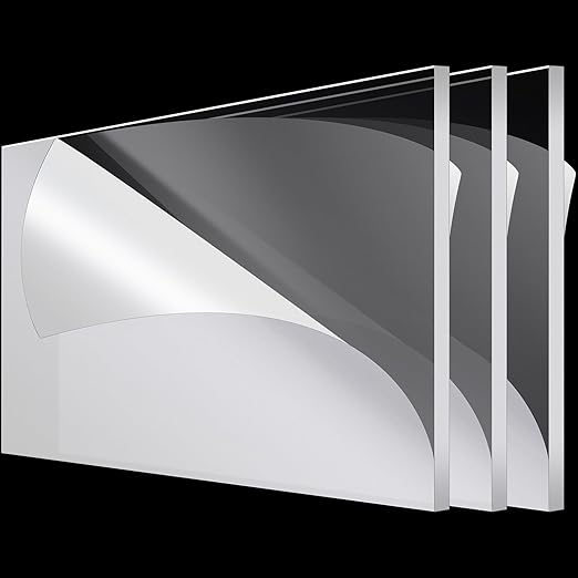 Roowest 3 Pcs 24'' x 36'' 1/4 Inch Thick Clear Acrylic Plexiglass Sheets by Roowest