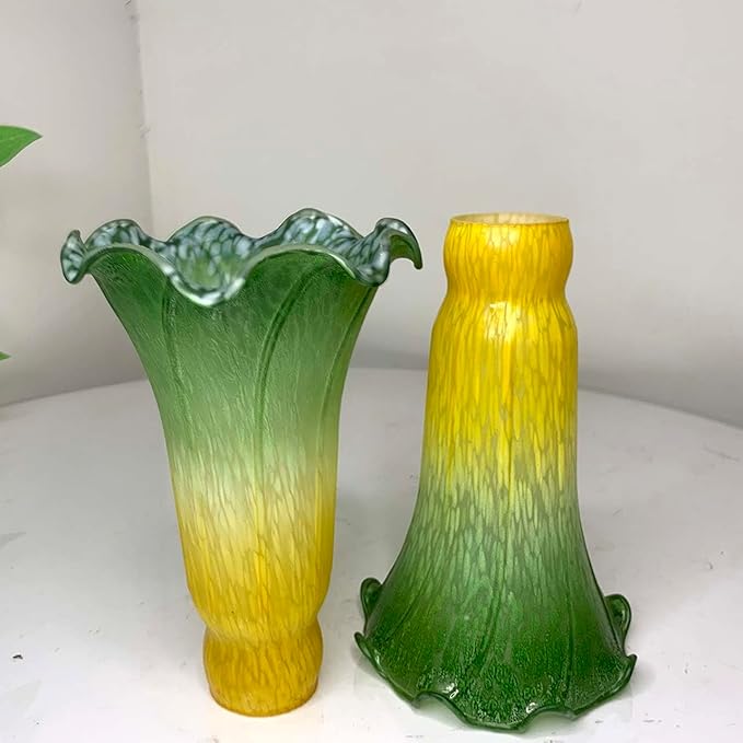 Bieye LS15 Lily Flower Blown Glass Lampshade - Image 5