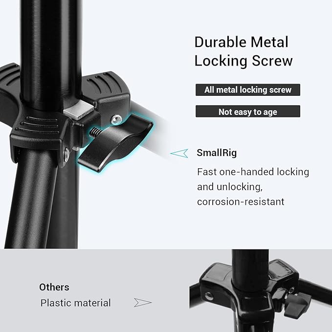 SMALLRIG Photography Light Stand 110"/9.2ft/280cm, Air-Cushioned Aluminum Photo - Image 7