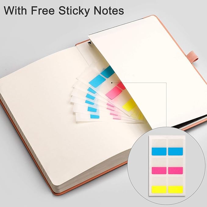 EMSHOI College Ruled Notebook-120gsm Thick Paper, 256 Numbered Pages Lined - Image 6