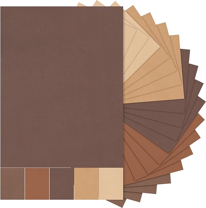 Sinmoe 40 Sheets 5 Shades Cardstock Paper 8.5 x 11 Inches 180gsm Solid Core by Sinmoe