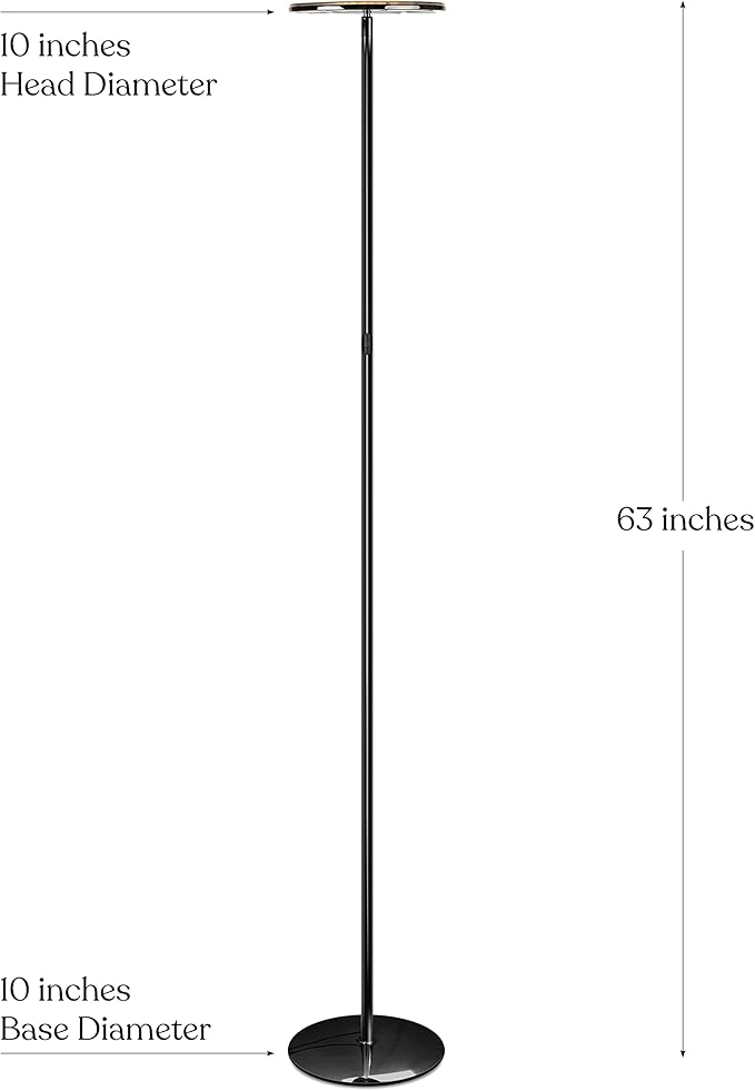 Brightech Sky LED Floor lamp, Torchiere Super Bright Floor Lamp - Image 2