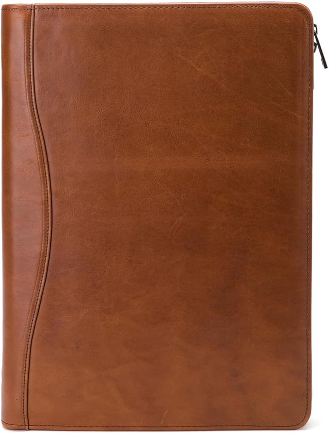 Geslun Genuine Leather Portfolio, Legal Size 8.5 x 14 Pad Holder, Business - Image 2