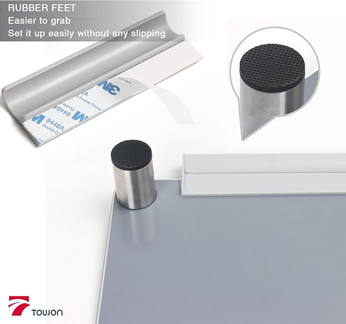 Silver Metallic Glossy Mirror Small Whiteboard - Image 4