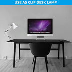 TORCHSTAR Metal Desk Lamp with Clamp, Swing Arm, Architect Adjustable Gooseneck - Image 4