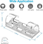 Cable Clips Clear, Heavy Duty Extension Cord Clips Wall, Adhesive Wire Holders - Image 4