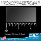 Clip Strip Corp. Price/Data Channel Label Holder Chips, 2.5" L x 1.25" H - Image 6