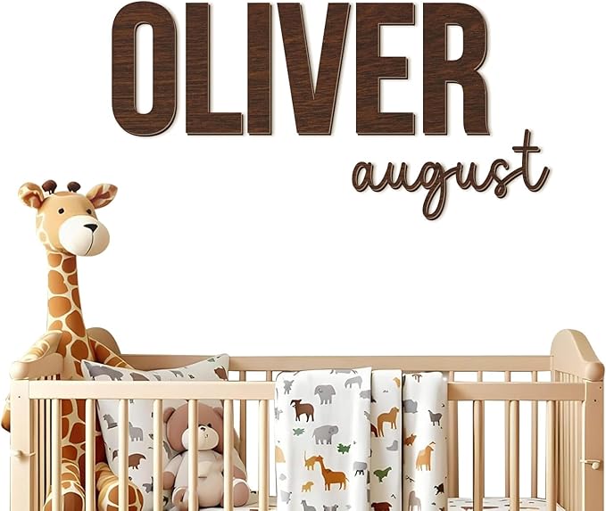 Personalized Nursery Name Sign by KALOTOYS