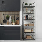 CAPHAUS 6 Tier Bookshelf, 24 Inch Width Free Standing Shelf, Bookcase Shelf - Image 4
