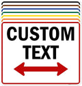 Custom Arrow, Custom Directional Sign, Two Way Arrow, 24x30 Inches, 55 mil by MySignCenter
