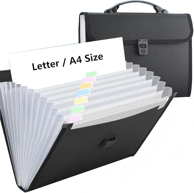 12 Pockets Letter Size/A4 Accordion File Organizer by TRANBOTrustBest