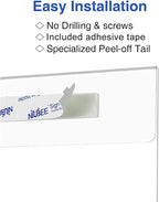 Niubee Acrylic Sign Holder 5x7 Vertical, Wall Mount Sign Holder Door Sign - Image 3