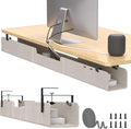 ERGO COLLECT Under Desk Cable Management Tray, No-Drill Upgraded Thickened Felt by ERGOCOLLECT