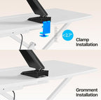 JYLH JOYSEEKER Standing Desk Converter 32 inch, Height Adjustable Sit Stand - Image 6