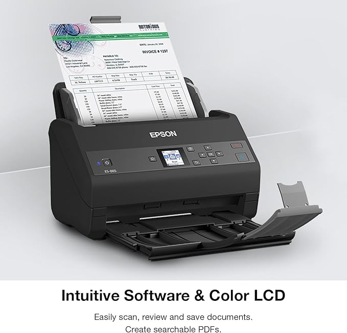 Epson Workforce ES-865 High Speed Color Duplex Document Scanner - Image 5