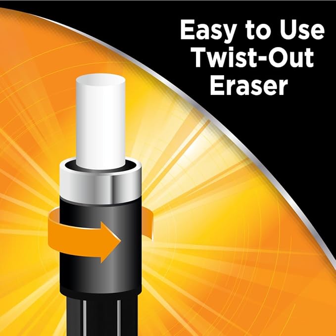 BIC Break Resistant Pro with Shock-Absorption and Twist-Up Eraser, Mechanical - Image 4
