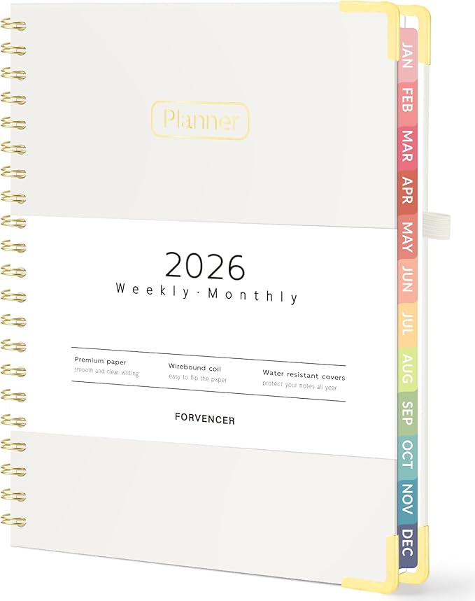Forvencer 2026 Planner, Hardcover Calendar Planner Weekly and Monthly, Jan 2026 by Forvencer