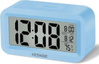 KESHIDE Travel Digital Alarm Clock Battery Operated by KESHIDE