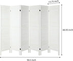 6 Panel Room Dividers and Folding Privacy Screens, Divider - Image 8