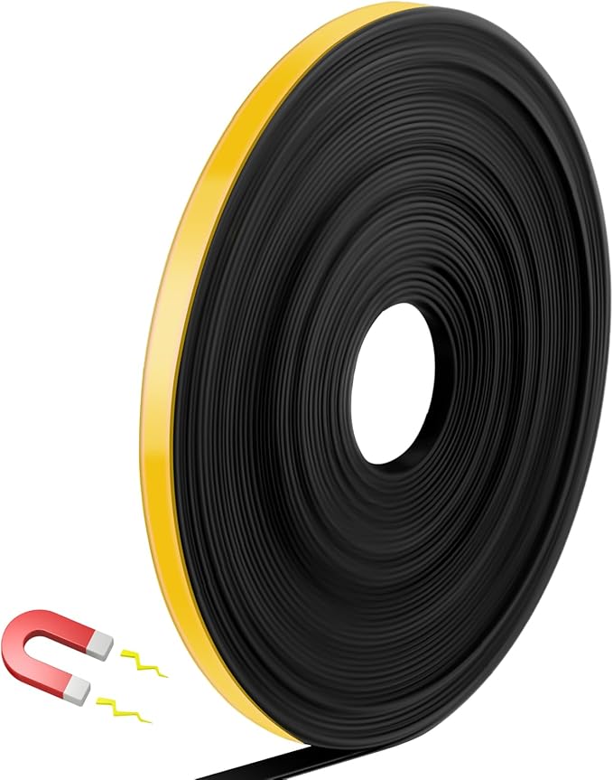 AmazingSpark Magnetic Tape Roll Thin Strips, 0.39 Inch x 33 Feet Magnetic Board by Unknown