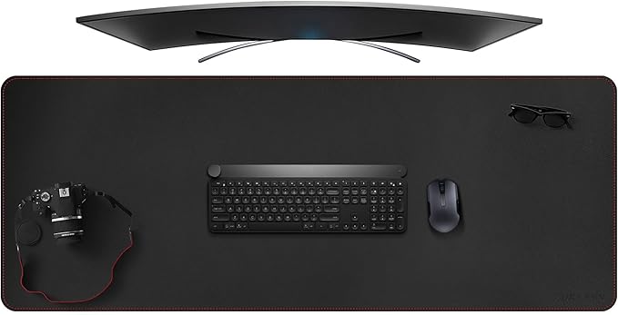 ZORESYN Desk Pad, PU Leather Desk Blotter Protector, Large Gaming Mousepad Desk by ZORESYN
