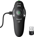 DinoFire Green Presentation Clicker Wireless Presenter Remote, RF 2.4GZ by DinoFire