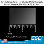 Clip Strip Corp. Price/Data Channel Label Holder Chips, 7.5 Mil Thick, Gondola - Image 6