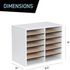 Safco Wooden Paper and Mail Organizer - Image 4