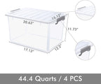 Citylife 44.4 QT Plastic Storage Bins - Image 2