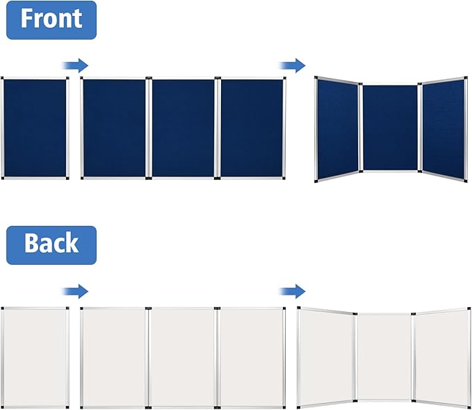 Nisorpa Trade Show Presentation Board, Aluminum Trifold Poster Board 70.8 x - Image 6