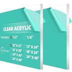CALPALMY 1/2" Thick Clear Acrylic Sheets by CalPalmy
