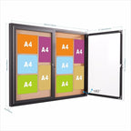 48x36 Inch Lockable Enclosed Bulletin Board, Weather-Resistant Outdoor - Image 2